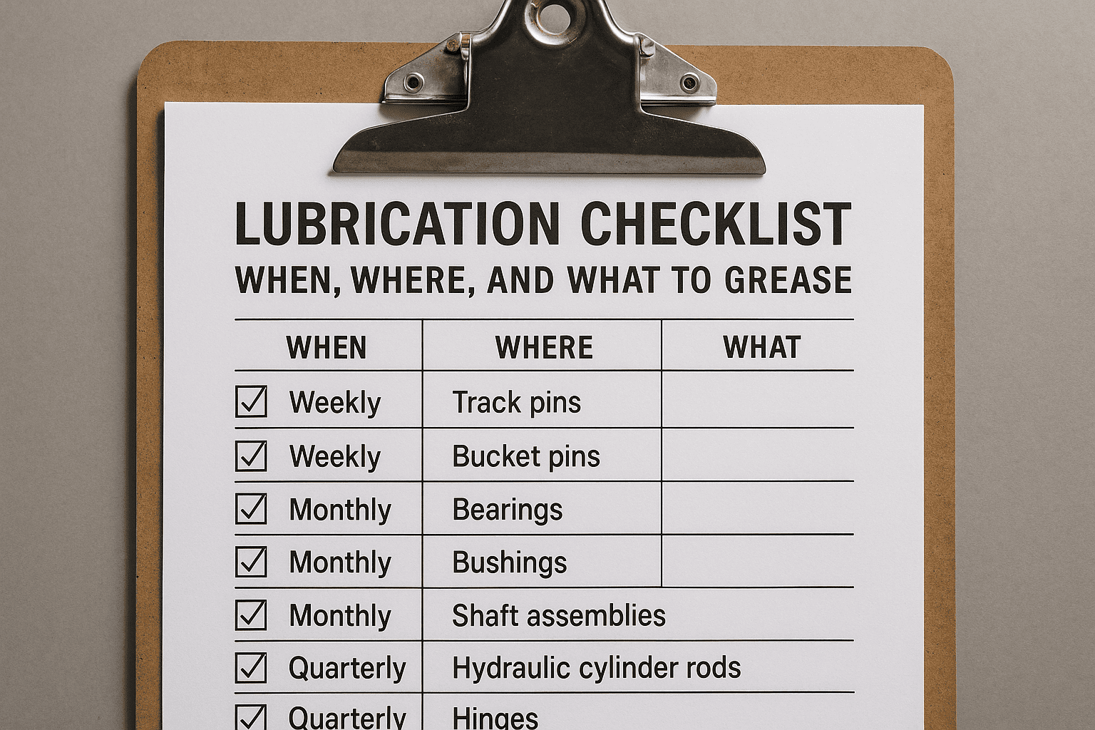 lubrication