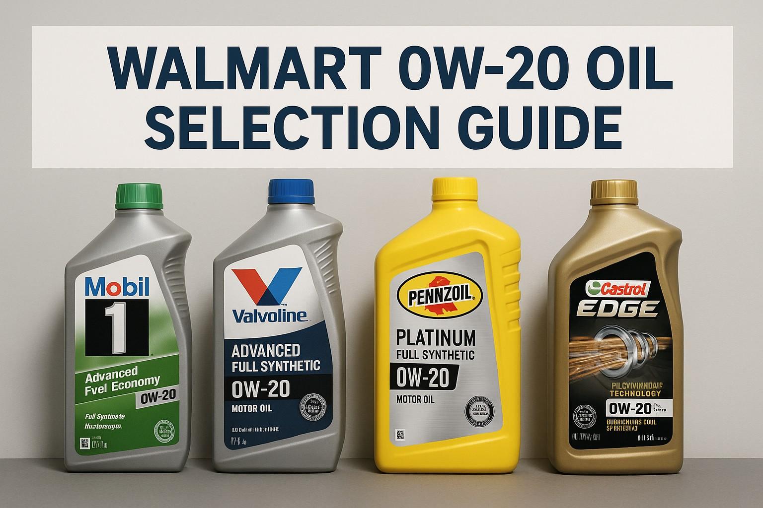 walmart-0w20-oil-selection
