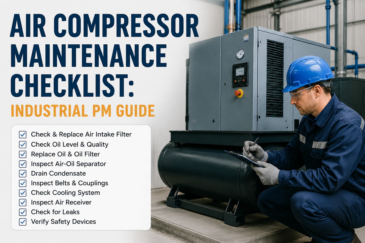air-compressor-maintenance-checklist-industrial
