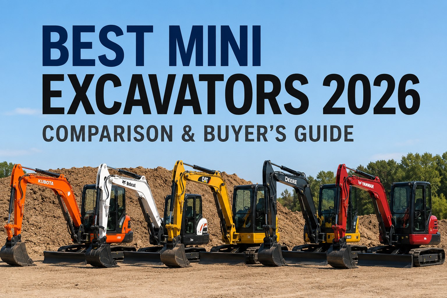 best-mini-excavators-comparison-guide-2026