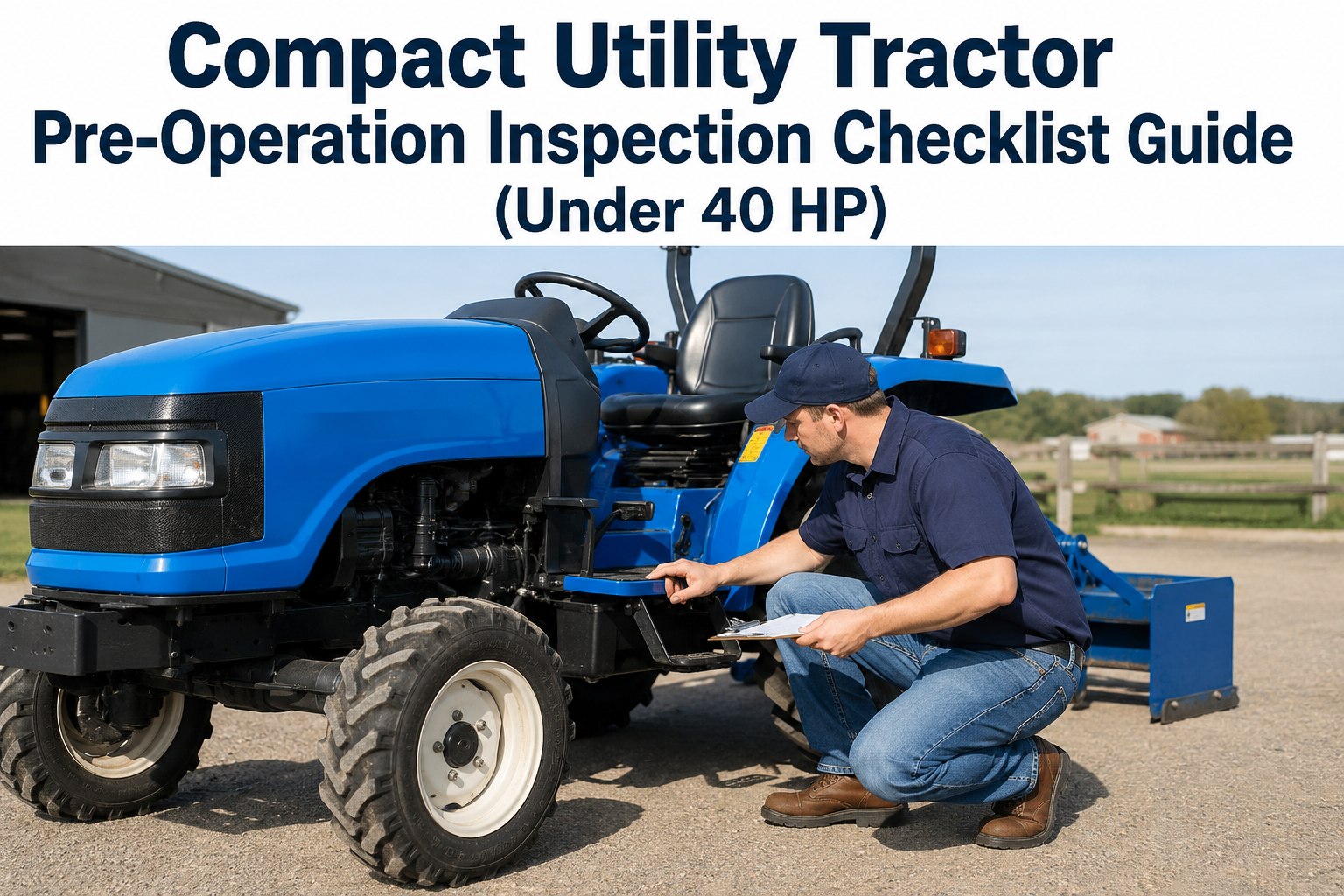compact-utility-tractor-pre-operation-checklist-guide
