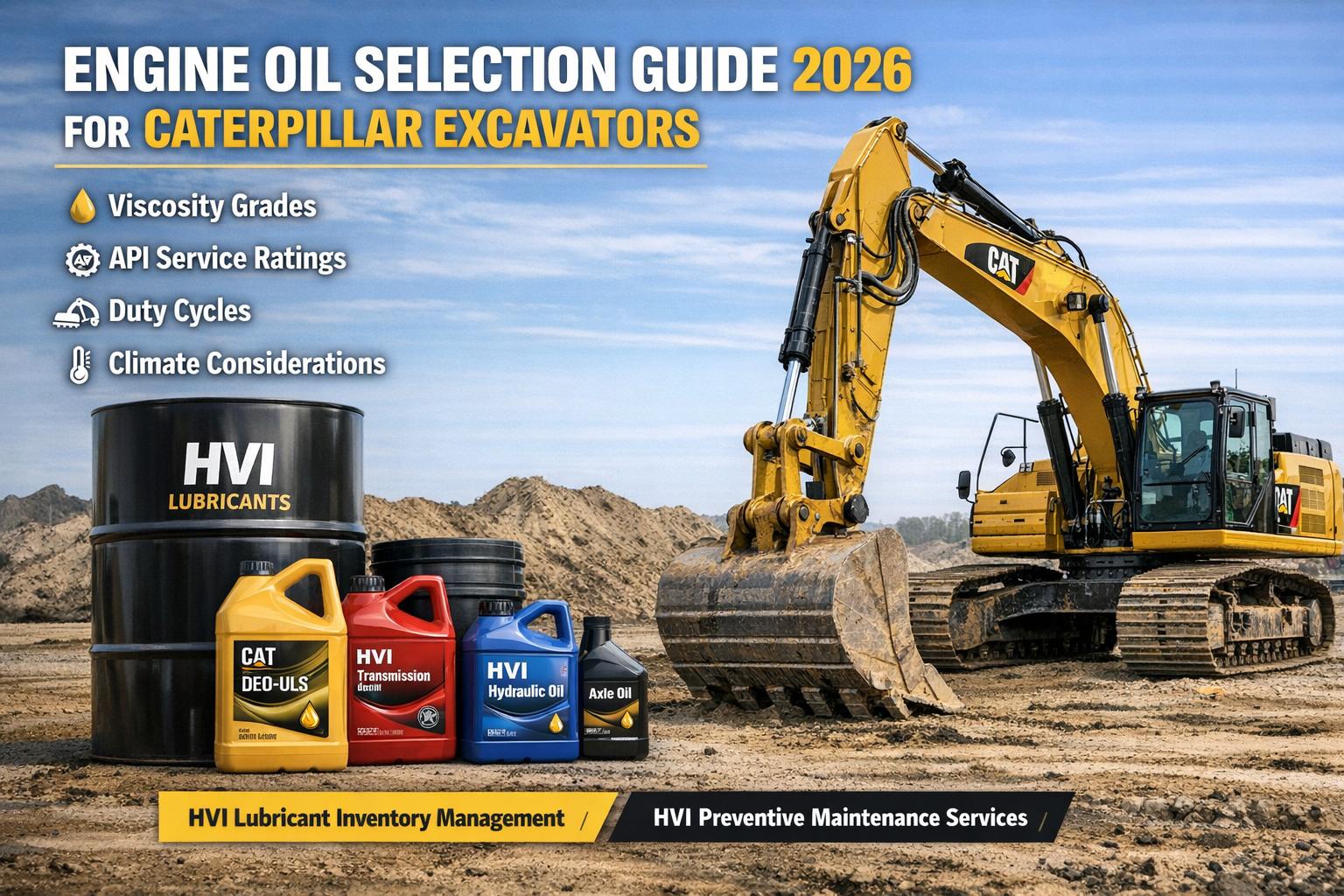 engine-oil-selection-guide-2026-for-caterpillar-excavators