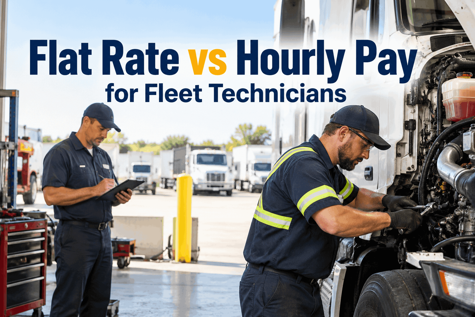 flat-rate-vs-hourly-pay-for-fleet-technicians