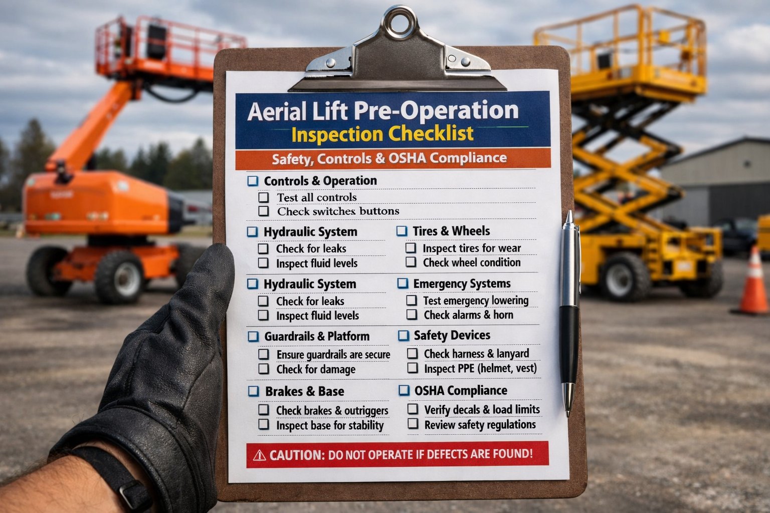 aerial-lift-pre-operation-inspection-checklist