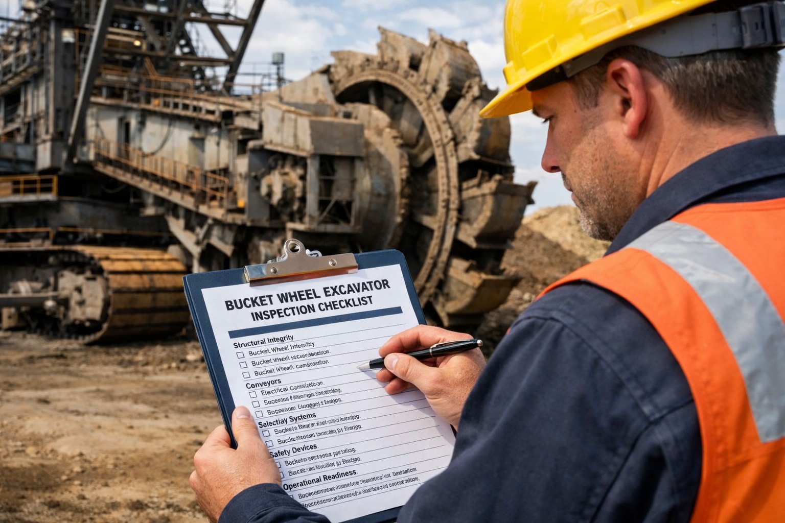 bucket-wheel-excavator-inspection-checklist