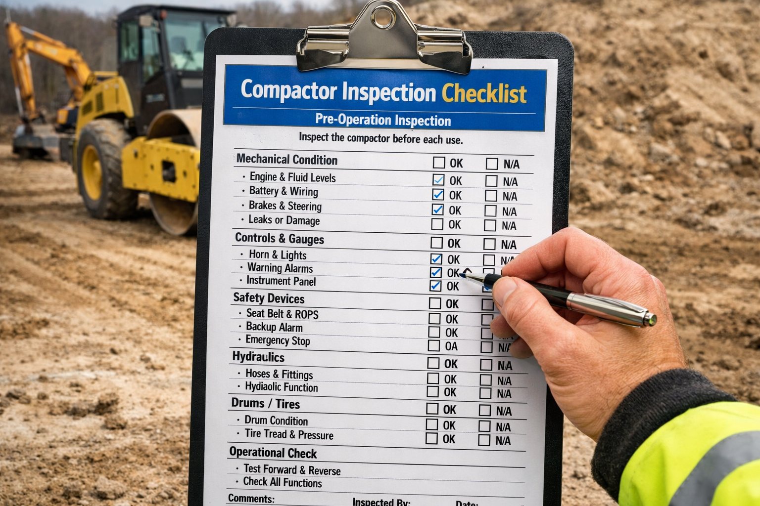 compactor-inspection-checklist