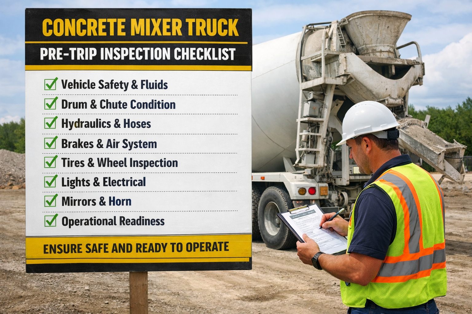 concrete-mixer-truck-pre-trip-inspection-checklist