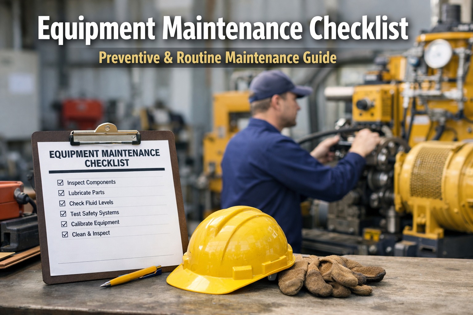 equipment-maintenance-checklist