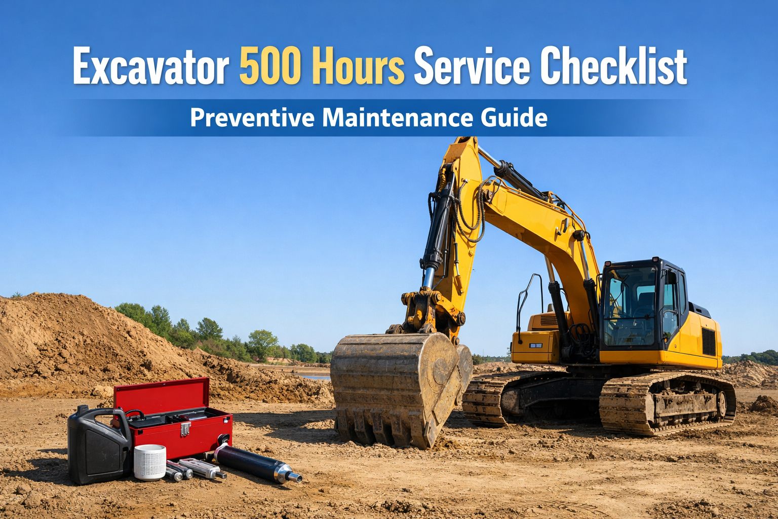 excavator-500-hours-service-checklist