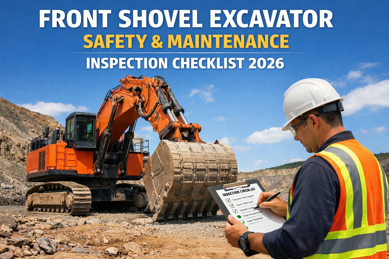 front-shovel-excavator-safety-maintenance-inspection-checklist
