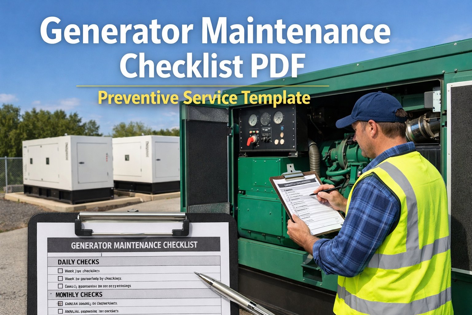 generator-maintenance-checklist-pdf-template