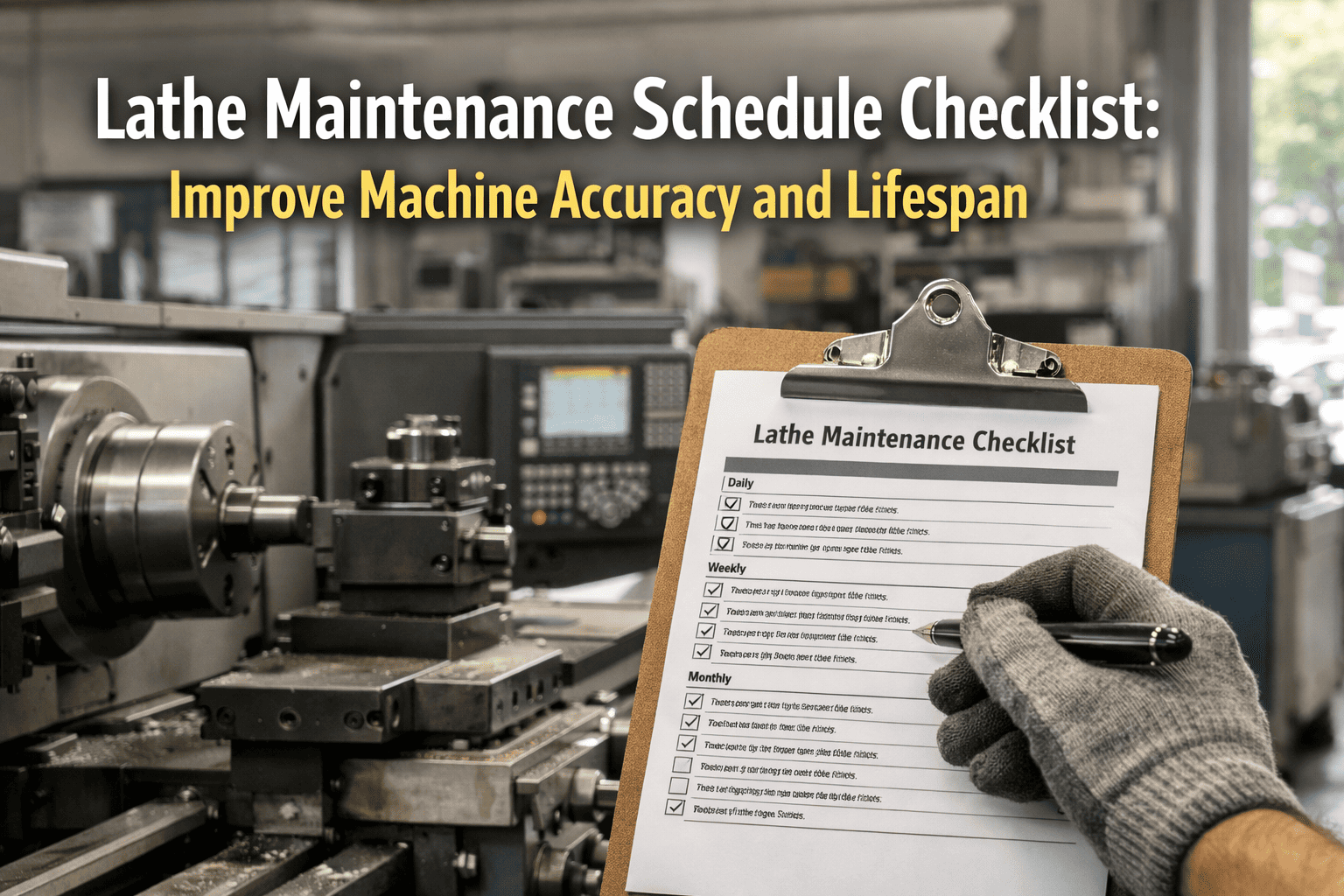 lathe-maintenance-schedule-checklist