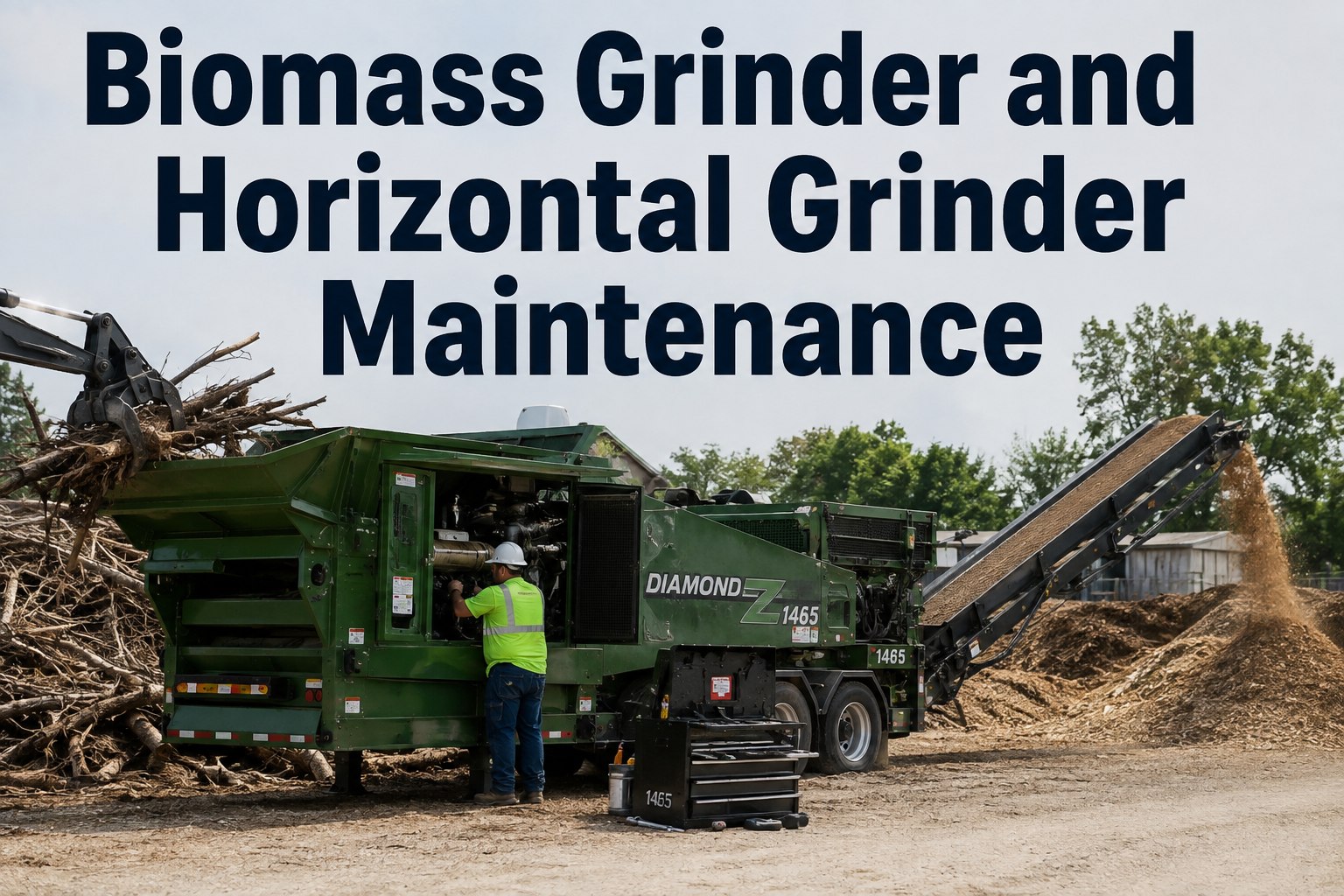 biomass-grinder-horizontal-grinder-maintenance