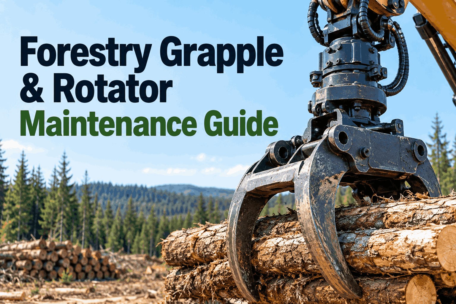 grapple-rotator-and-link-maintenance-for-forestry