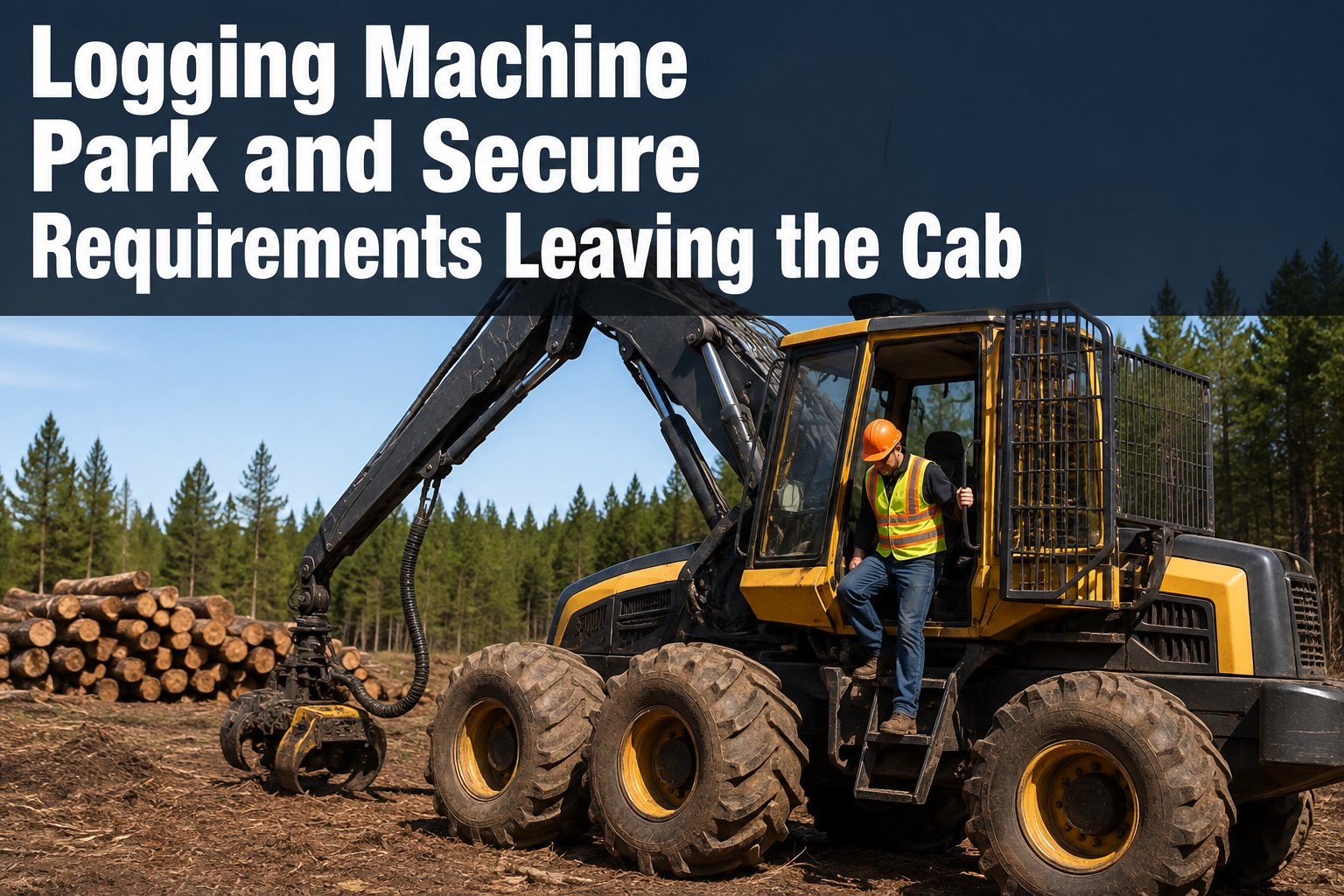 logging-machine-park-secure-leaving-cab-requirement