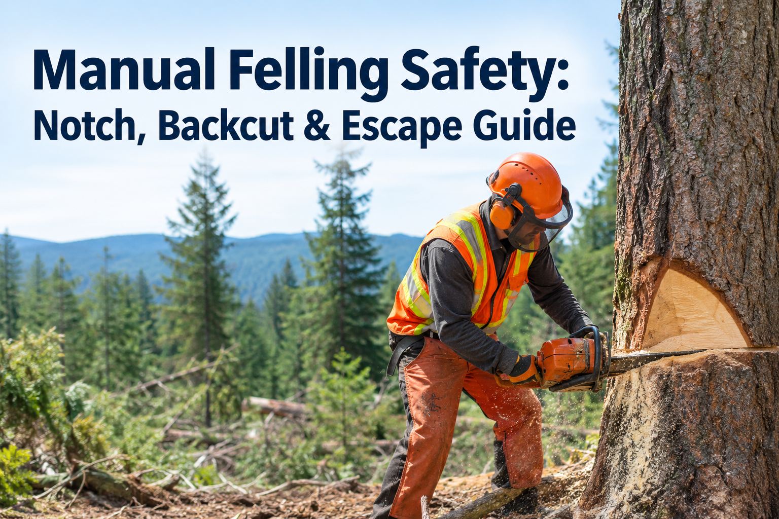 manual-felling-safety-notch-backcut-escape