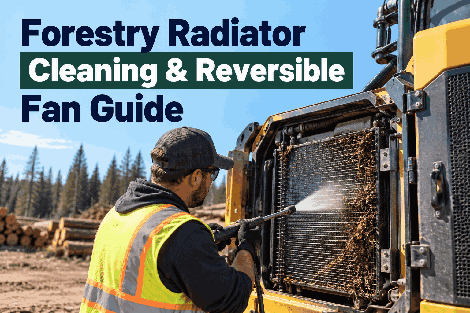 radiator-debris-packing-and-reversible-fan-systems