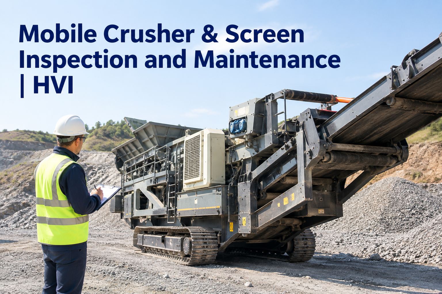 mobile-crusher-screen-inspection-maintenance-mining