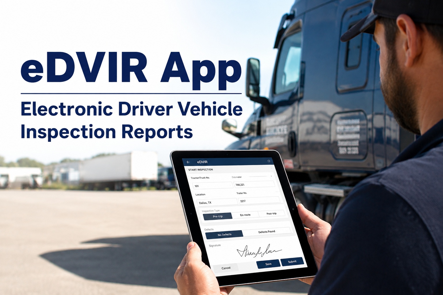 edvir-app-electronic-driver-vehicle-inspection-report