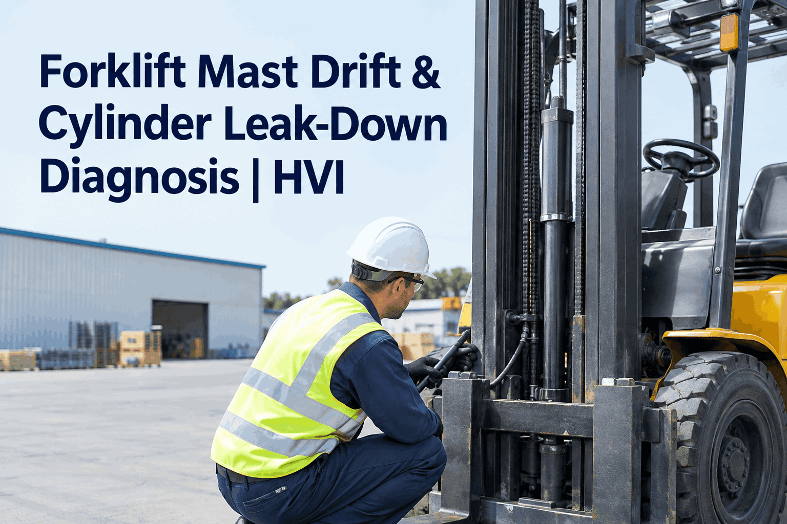 forklift-mast-drift-cylinder-leak-down-diagnosis